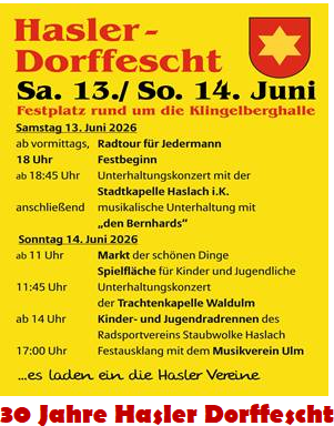 Haslacher Dorffest 2026 Haslacher Dorffest 2026